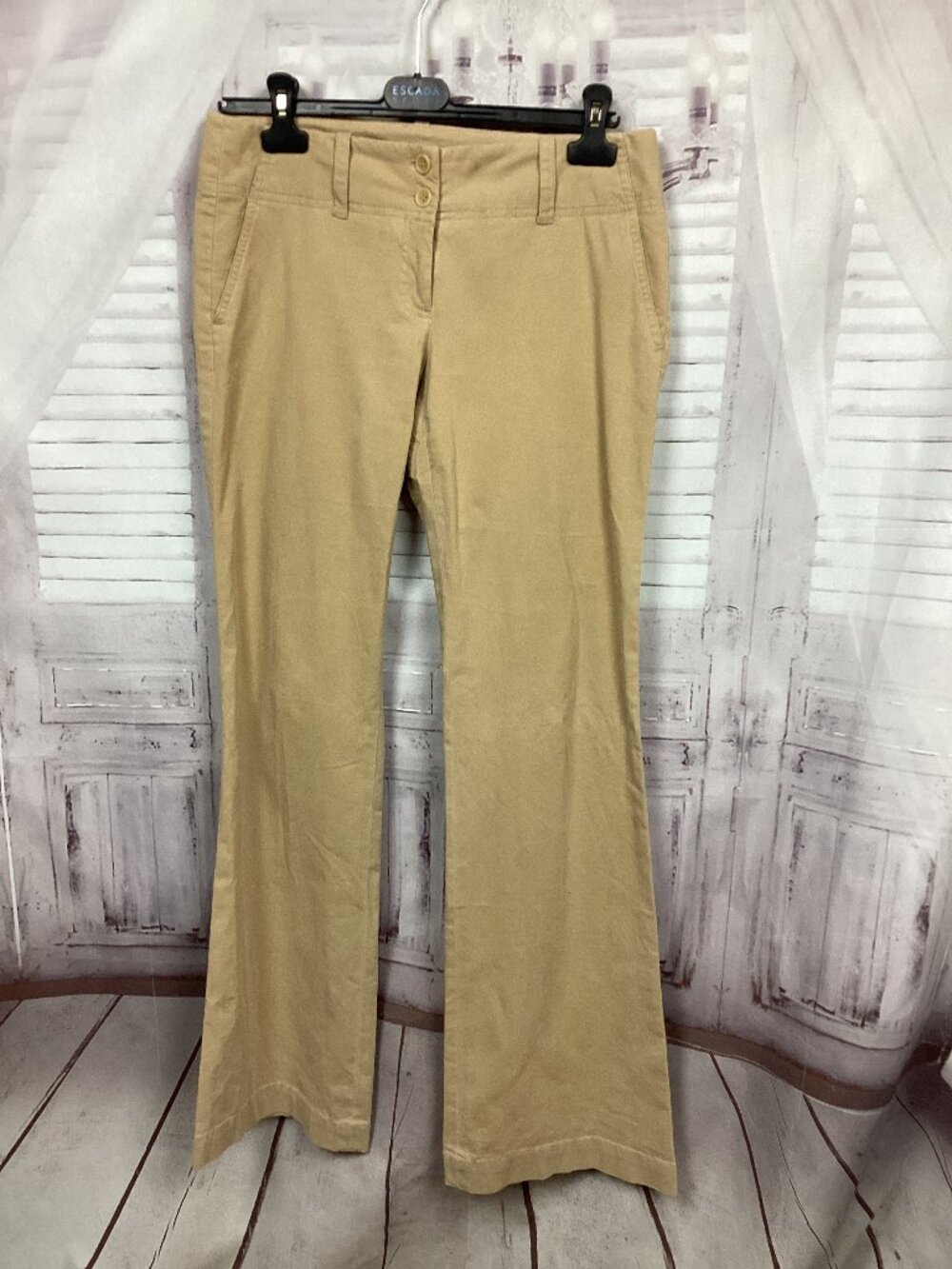 Theory Tan Slacks Pants Bootcut 6